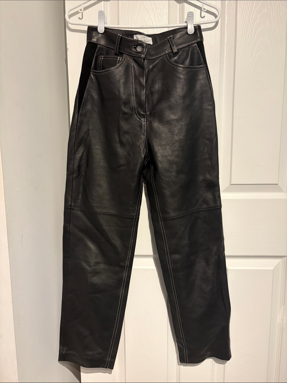 &other stories leather pants